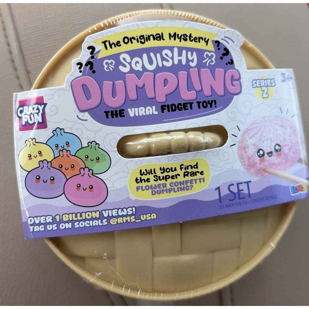 Rainbow Mystery Squishy Dumpling Series 2 Flower Confetti Viral NEW